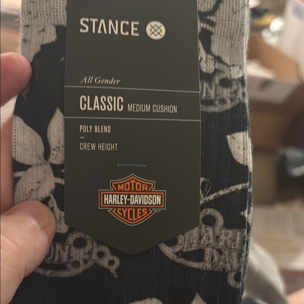 Stance Black and White Harley-Davidson‎ size Large